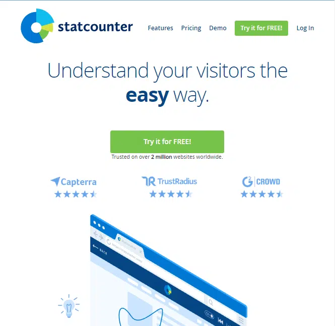 statcounter home page