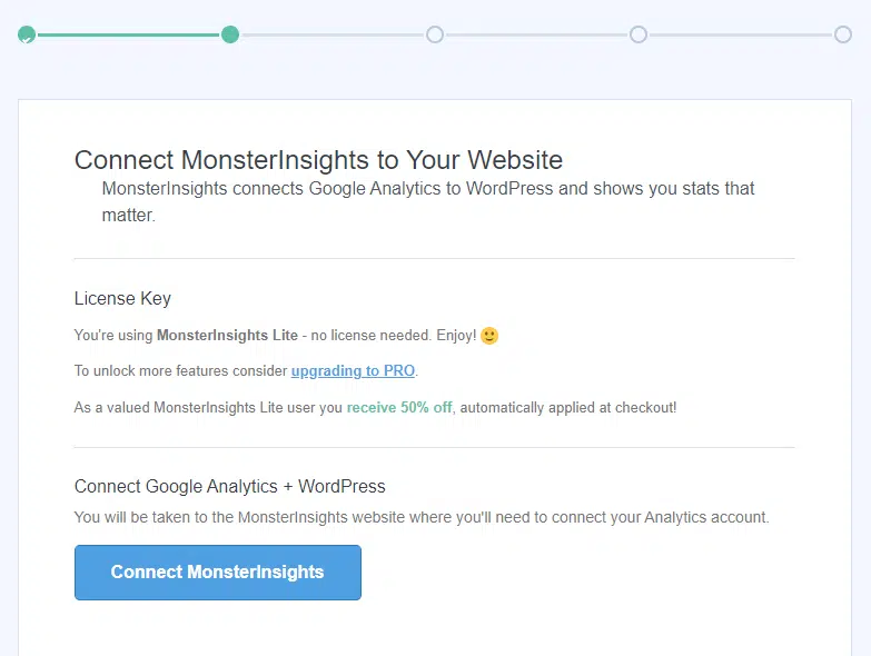 Connect monsterinsight with GA