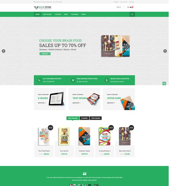 book store woocommerce