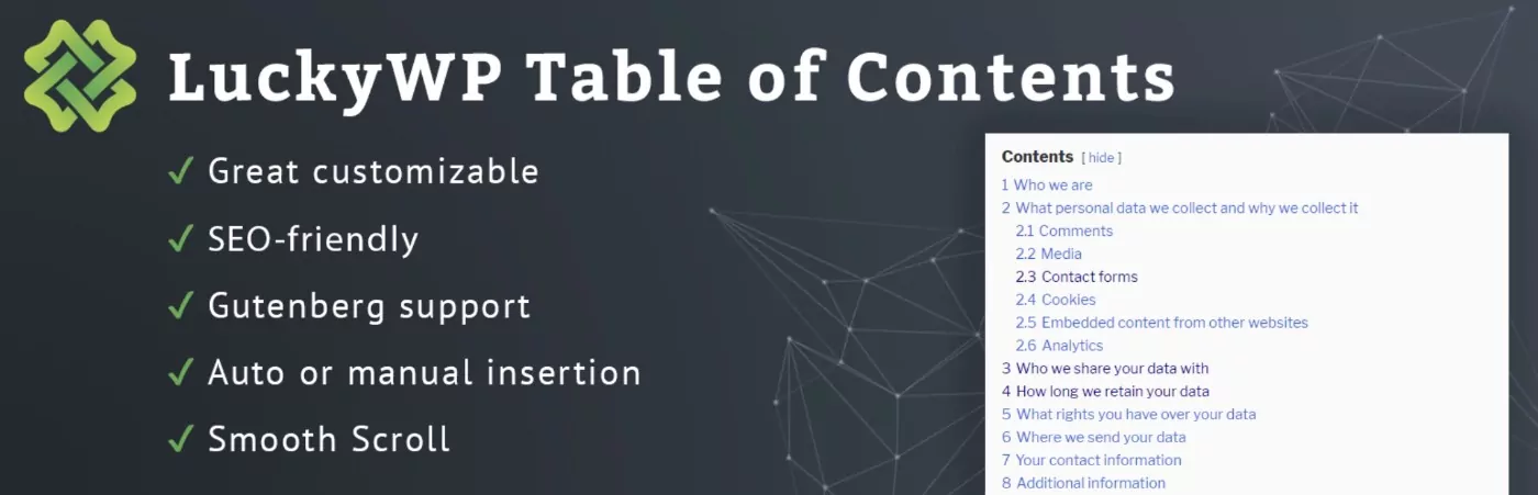 Tabla de contenido