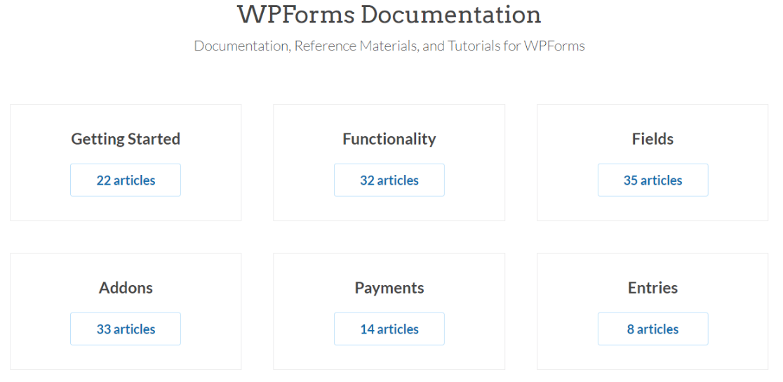 documentation wpforms