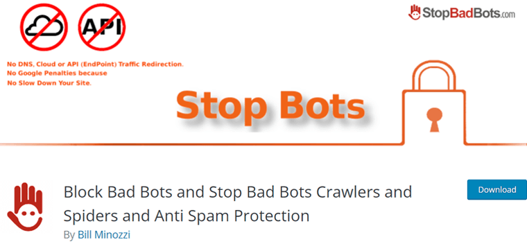 Arrêtez le plugin WordPress Bad Bots