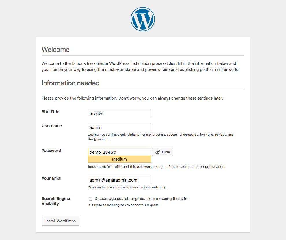 5 simple steps to install WordPress locally on your computer.