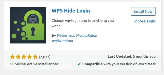 wps hide login plugin