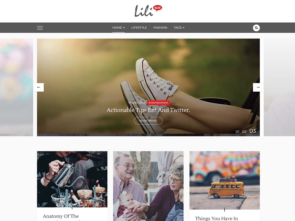 Lili Blog - fastest wordpress theme