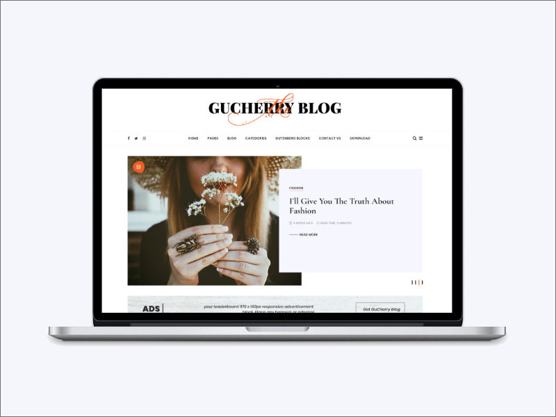 gucherry blog theme