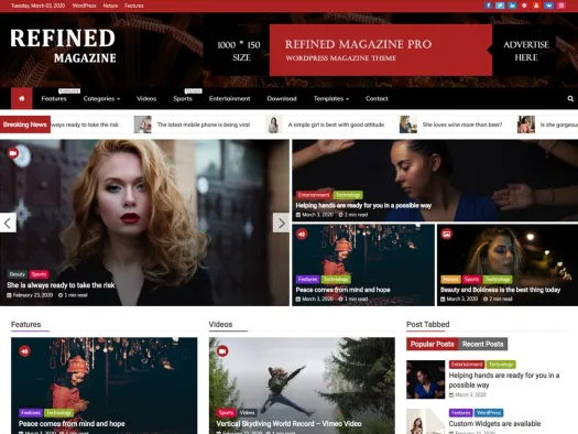 Refined Responsive WordPress Theme