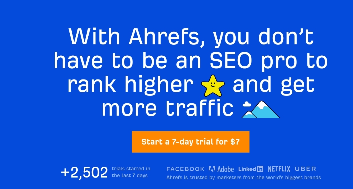 seo techniques - ahrefs seo tool