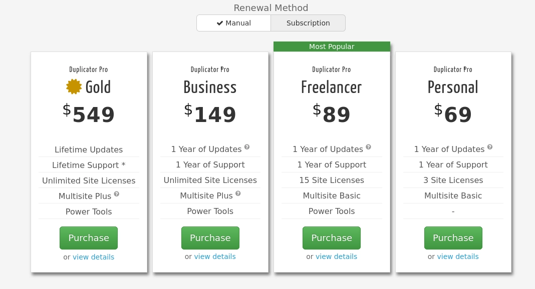 migration plugins- duplicator pro