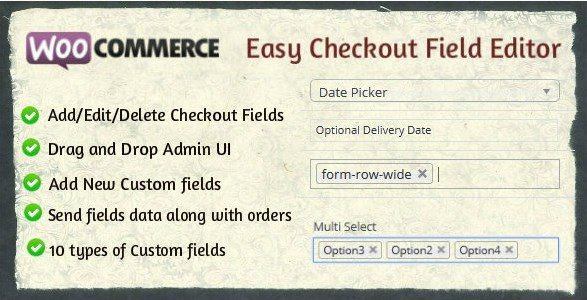 WooCommerce Easy Checkout Field Editor