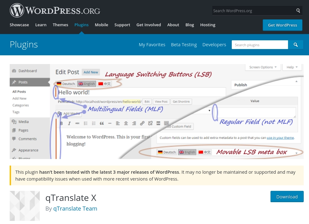 qTranslate-X plugin-translate a website