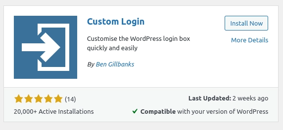 custom login plugin