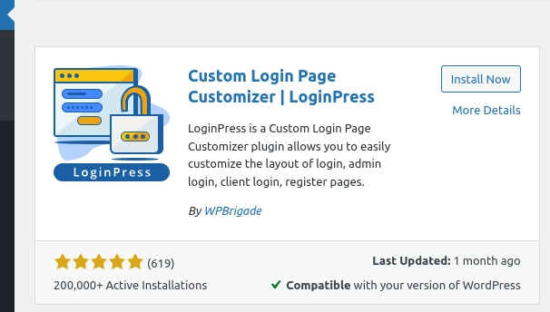 Custom Login Page Customizer plugin