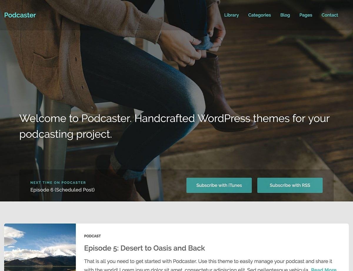 Podcaster-Best podcast wordpress theme