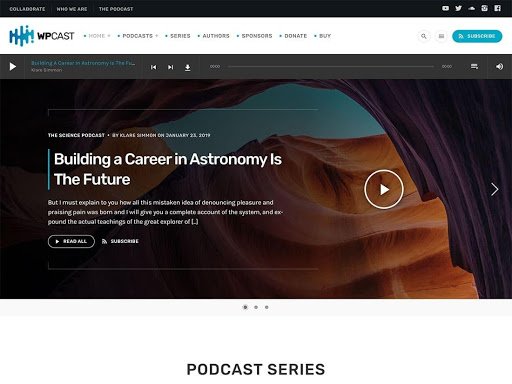 Wpcast-Best podcast wordpress theme