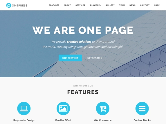 Business Theme OnePress