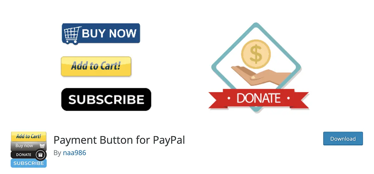 PayPal WordPress PayPal プラグインの支払いボタン