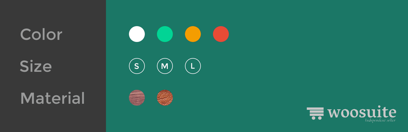 Woosuite Tarafından WooCommerce İçin Varyasyon Renk Örnekleri