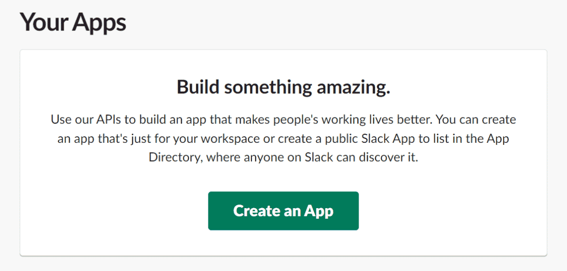 Crear una aplicación en Slack