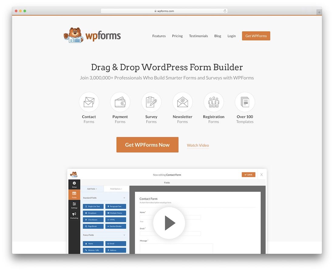 wpforms lite 免费的 wordpress 调查插件