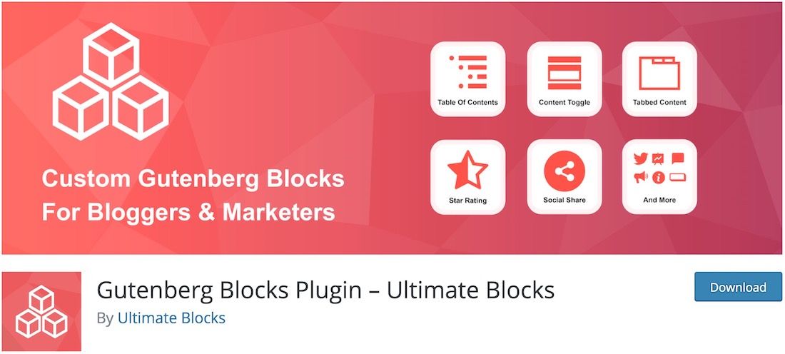 ultimate blocks plugin wordpress grátis