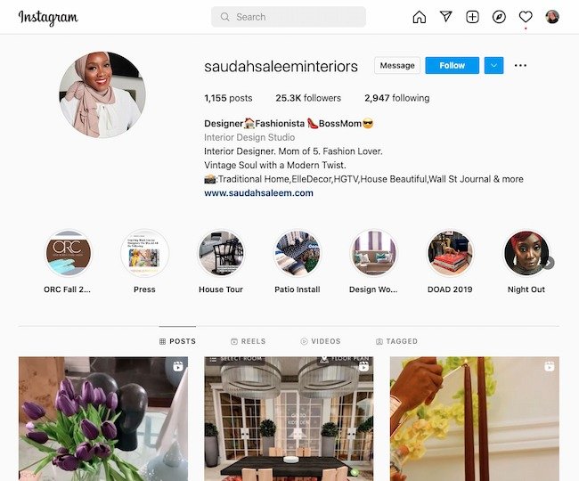 Przykład roli mediów społecznościowych w budowaniu marki: Instagram influencer Saudah Saleem