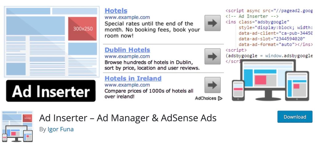 Wtyczka reklam wordpress do wstawiania reklam