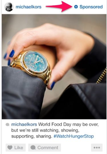 Пост в Instagram от Michael Kors о золотых часах.