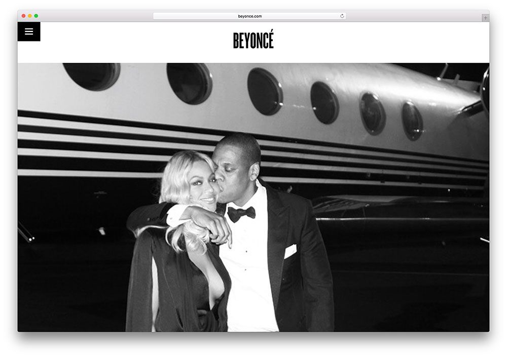 beyonce-şarkıcı-web sitesi-kullanarak-wordpress