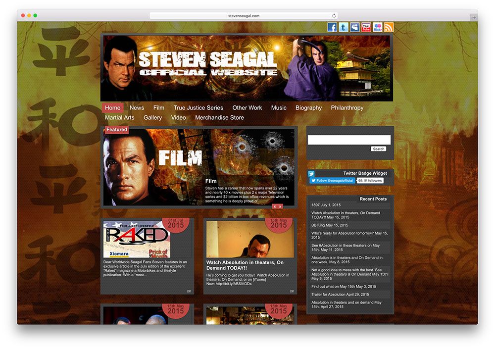 stevenseagal-ünlü-aktör-web sitesi-wordpress ile