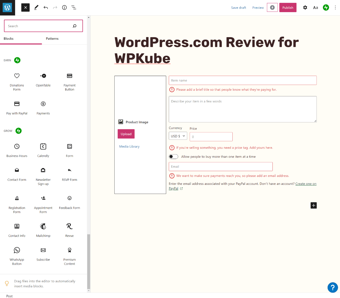 WordPress.com 编辑器增强功能