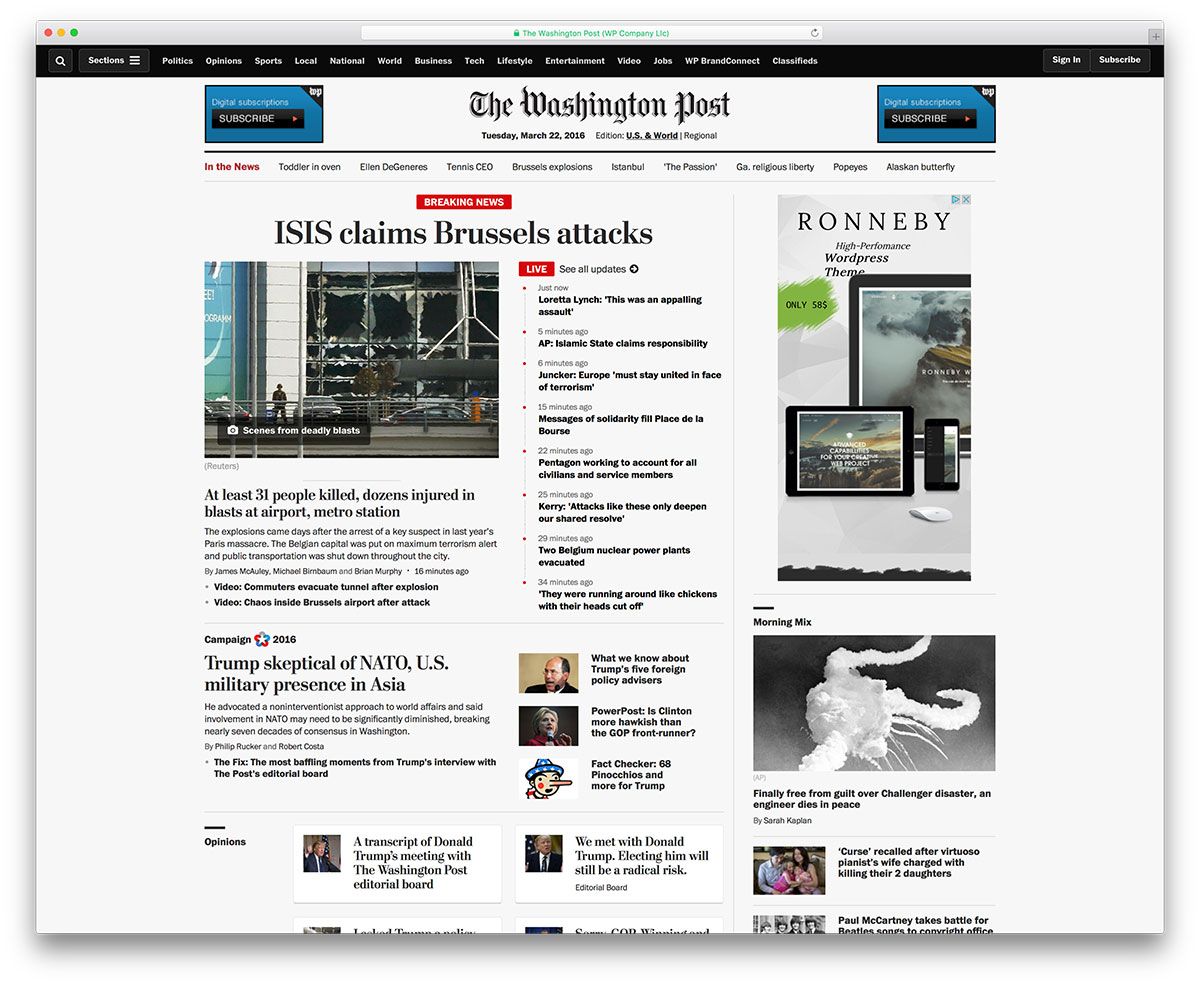 washingtonpost-haber sitesi-wordpress-örnek