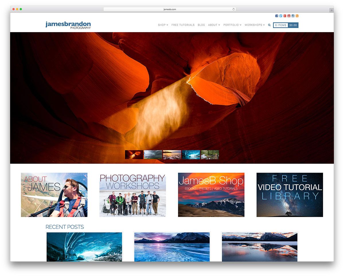 jamesb-fotoğraf-portföy-kullanarak-wordpress