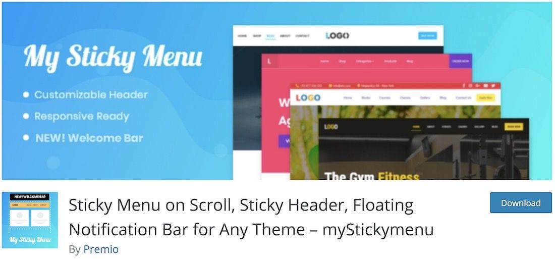 mystickymenu wordpress 通知插件