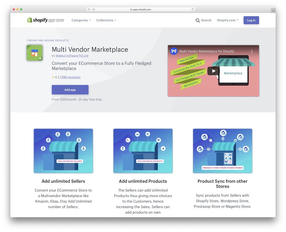 多供应商市场 shopify 市场应用程序