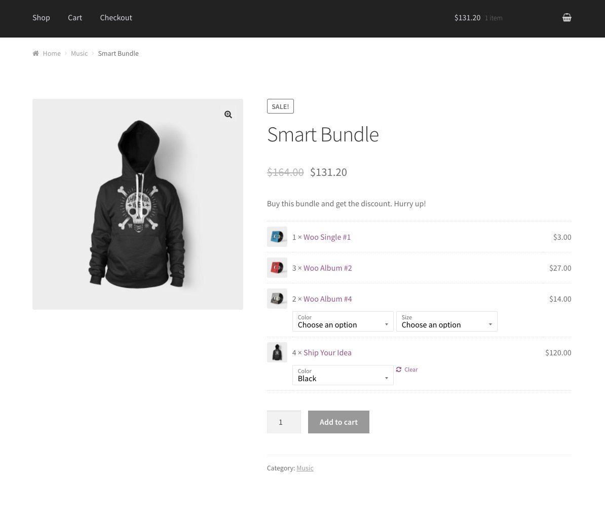 Produits composites WooCommerce fonctionnels