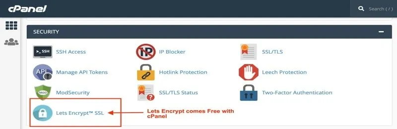 تثبيت شهادة SSL