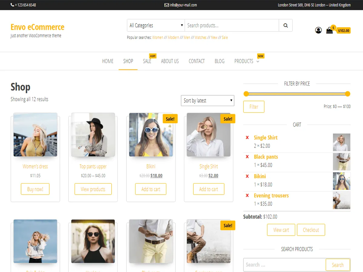 Stylish-woocommerce-theme-envo-ecommerce