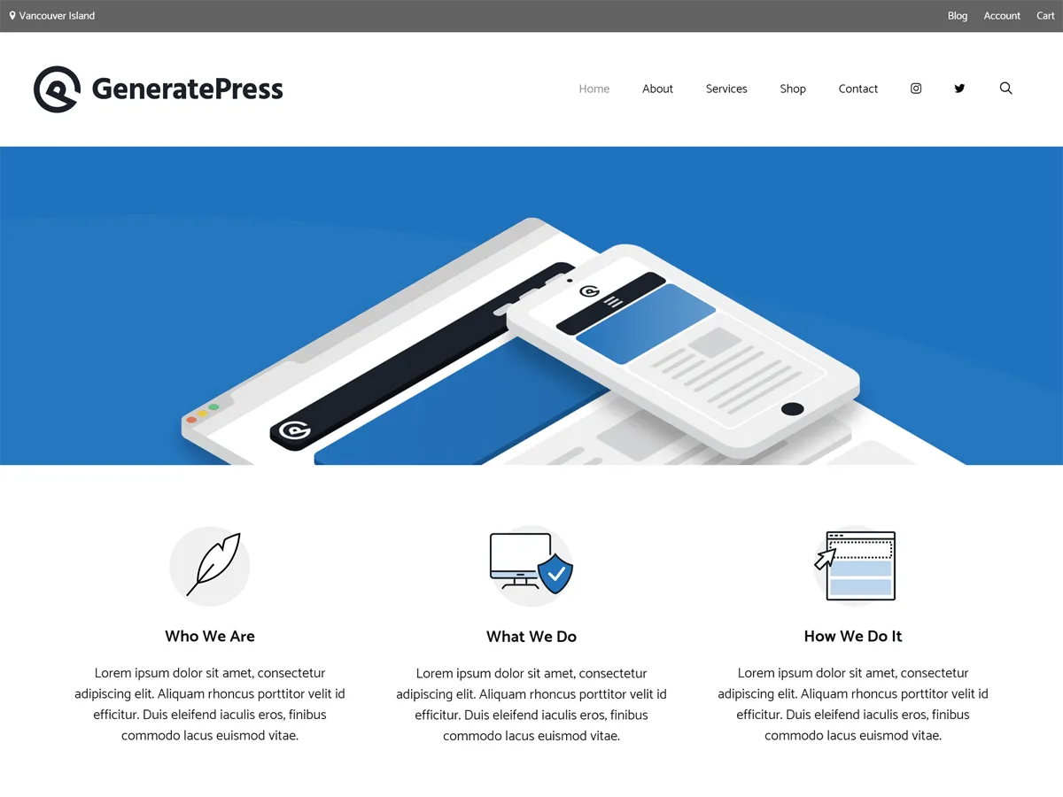 GeneratePress WordPress テーマ