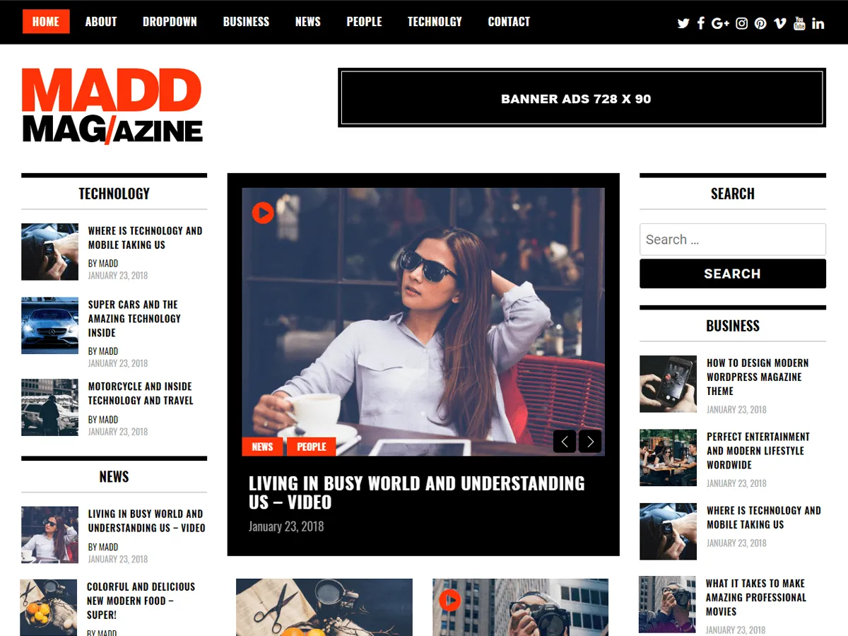 tema revistei WordPress de top