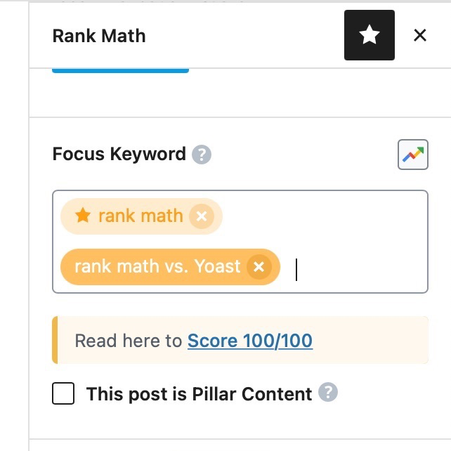 ランキング数学フォーカスキーワード