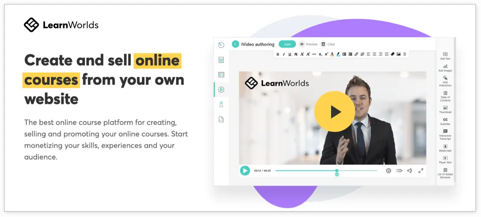 Platform LMS LearnWorlds