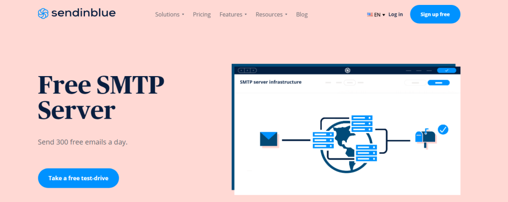 Sendinblue SMTP servers free 