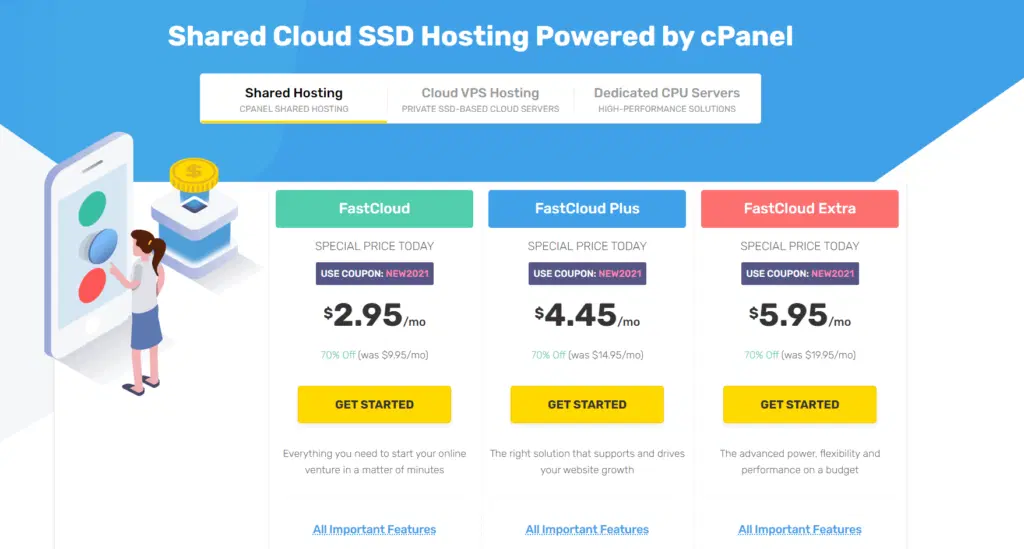 fastcomet pricing plans