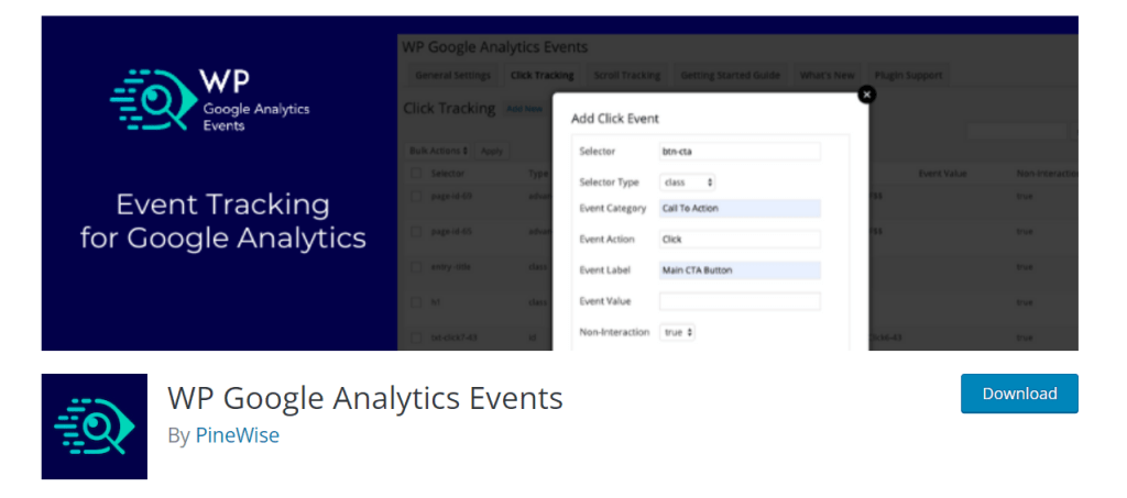 WPGoogleAnalyticsEvents Pricing