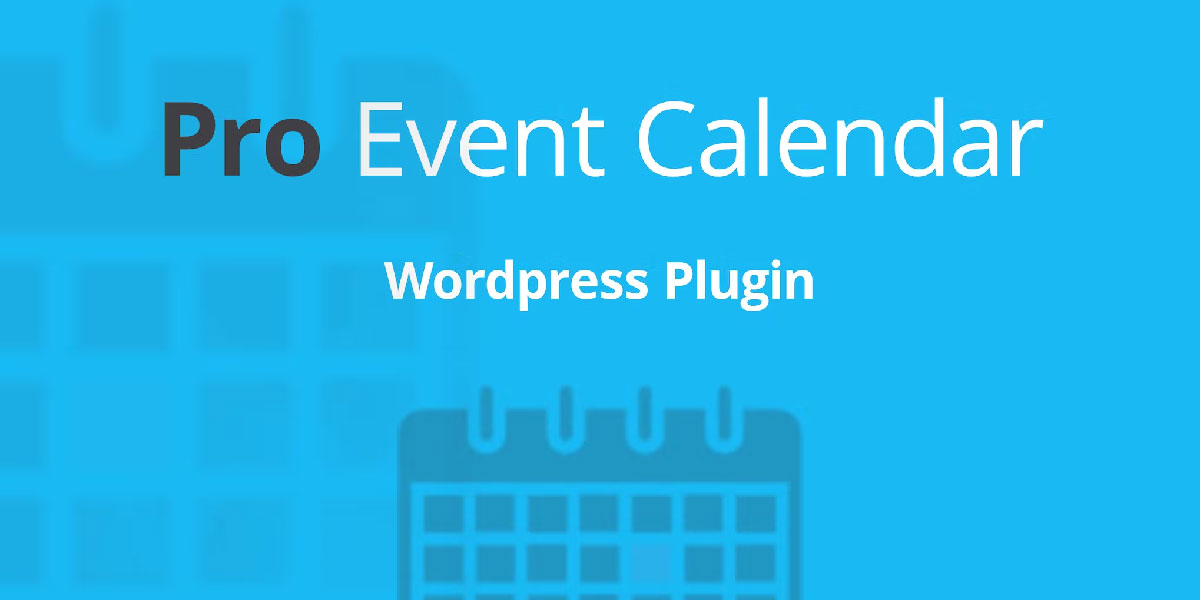 WordPress Pro Event Calendar Wtyczka kalendarza WordPress