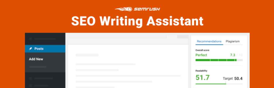 Assistente alla scrittura SEO di SEMrush