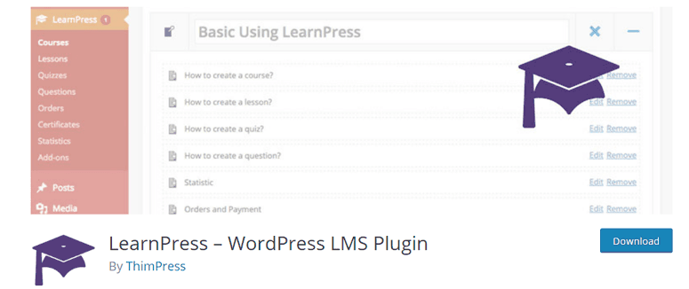 Plugin LearnPress LMS WordPress