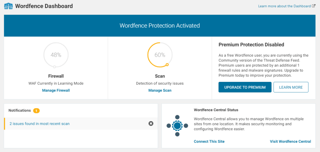 Complemento de seguridad de WordFence