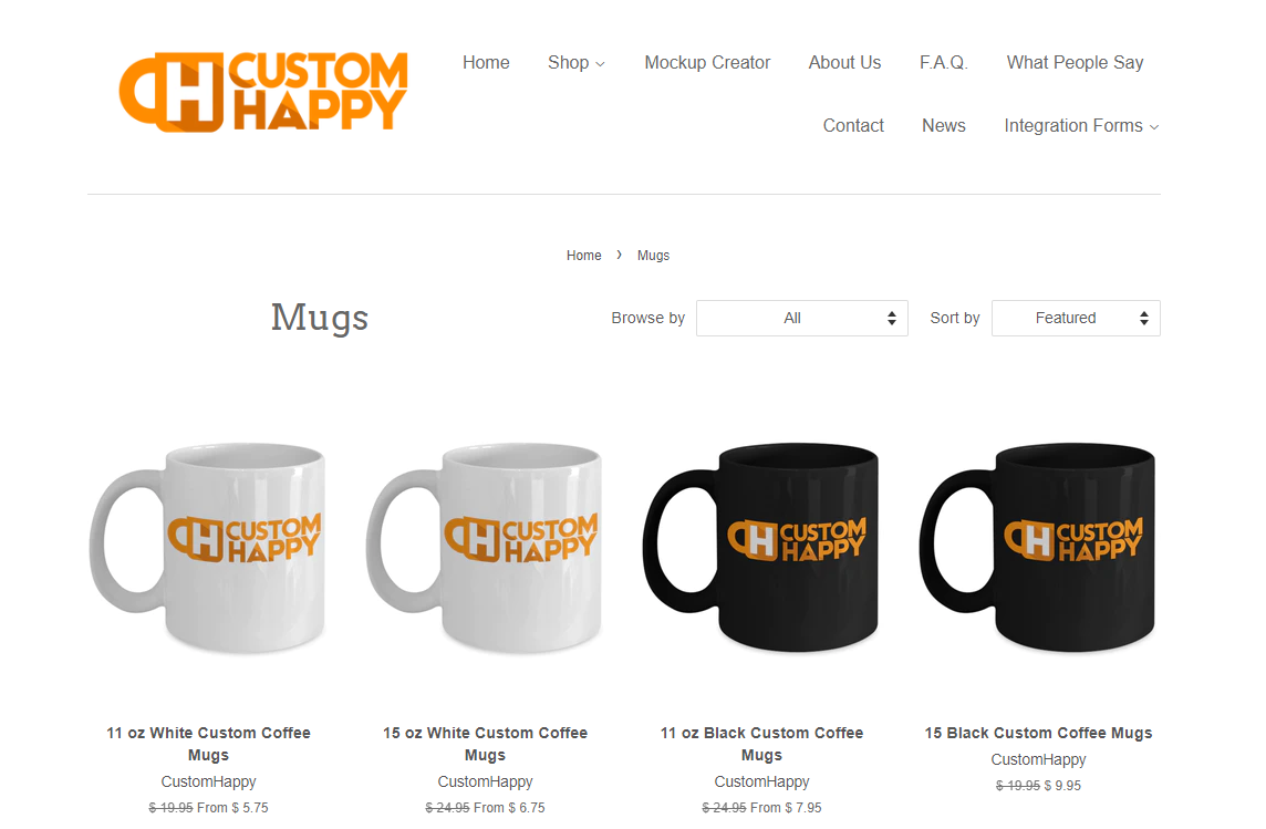 cara print di mug kopi dengan CustomHappy